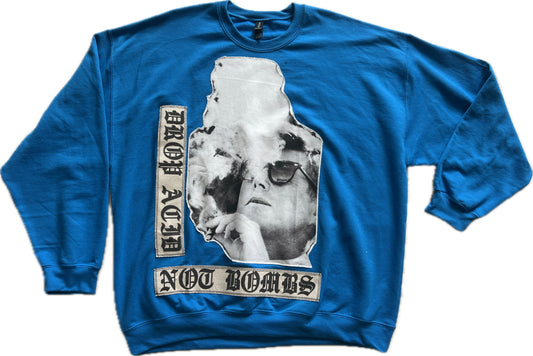 JFK Drop Acid Not Bombs Crewneck, Size 2XL