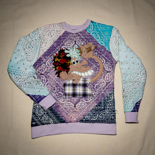 Boro-Style Ice Cream Kid Crewneck, Size M